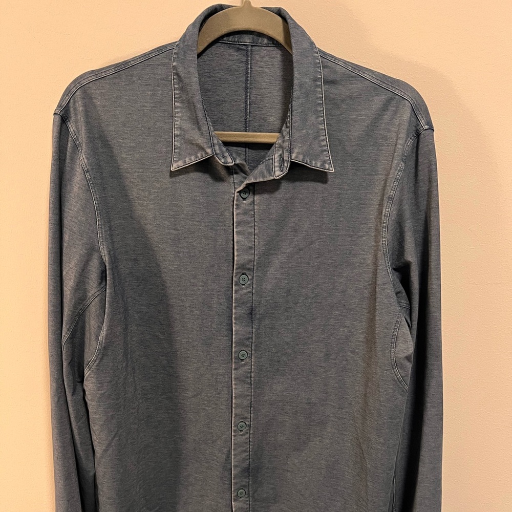 Lululemon Mens Blue Jean Commission Shirt